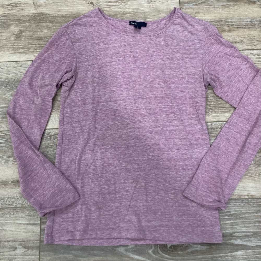 GAPKids Kid’s Heathered Purple Long Sleeve Tee